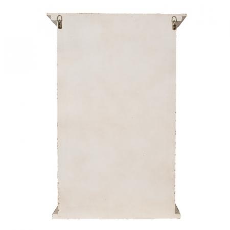 Clayre & Eef Wandregal 51x20x77 cm Weiß Holzprodukt Küchenregal