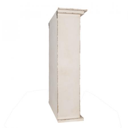 Clayre & Eef Wandregal 51x20x77 cm Weiß Holzprodukt Küchenregal