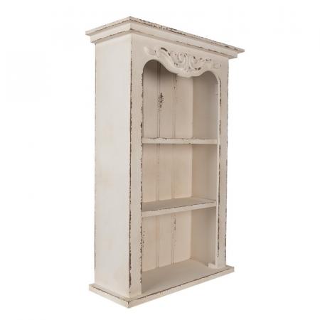 Clayre & Eef Wandregal 51x20x77 cm Weiß Holzprodukt Küchenregal