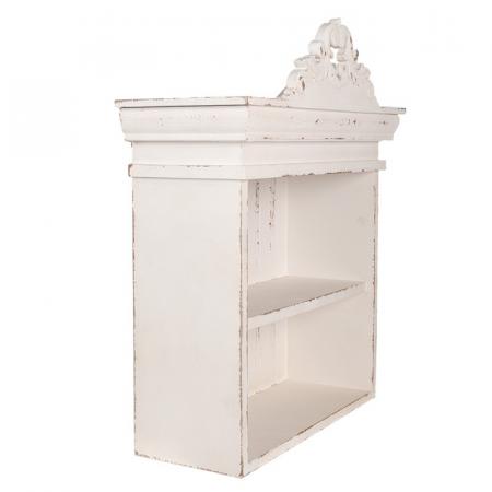 Clayre & Eef Wandregal 51x20x60 cm Weiß Holzprodukt Küchenregal