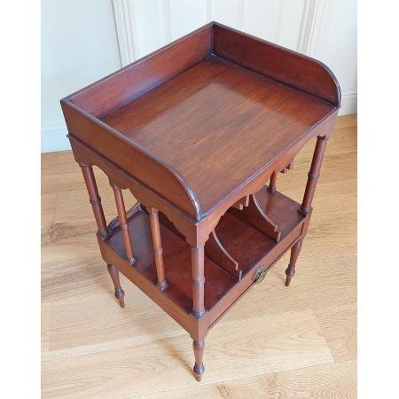 edwardianischer Mahagoni Musikschrank, Zeitschriftenregal