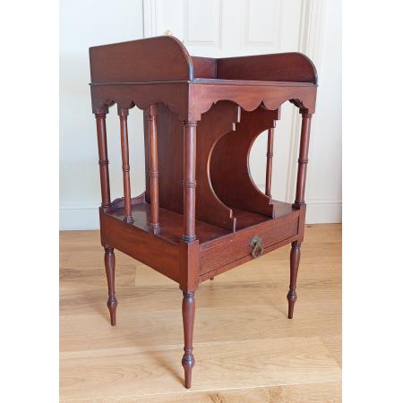 edwardianischer Mahagoni Musikschrank, Zeitschriftenregal