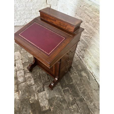 Edwardianischer Mahagoni Davenport, desk