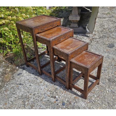 Set aus 4 orientalischen Beistelltischen , ca. 1930