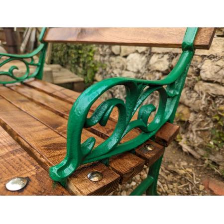 Antiker Gartenstuhl, single cast iron garden chair