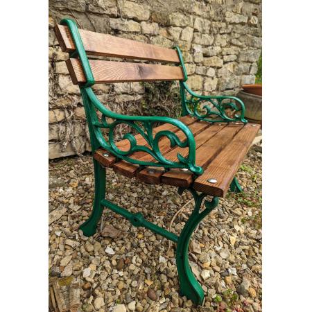 Antiker Gartenstuhl, single cast iron garden chair