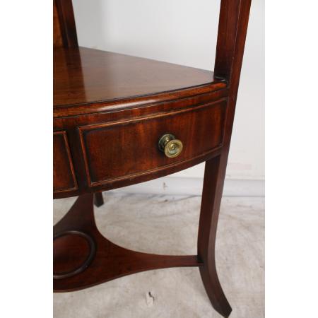 georgian washstand, aus Mahagoniholz im bow front style