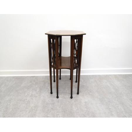 Edwardianischer Mahagoni Tisch, satinwood inlaid, zwei-stufig