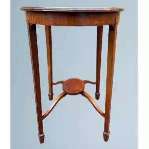 Exquisiter antiker Edwardianischer Beistelltisch mit Satinholz-Intarsien