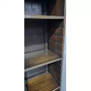 Kleiner Regency-Stil Breakfront-Bücherschrank – Edle Mahagoni-Bibliothek