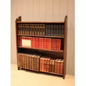 Antikes Edwardianisches Eichen-Bücherregal – Kompakt & Zeitlos