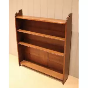 Antikes Edwardianisches Eichen-Bücherregal – Kompakt & Zeitlos