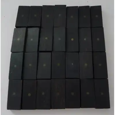 Antikes Domino-Set aus Bein & Ebenholz – ca. 1910