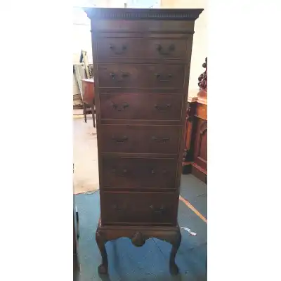 Antike Mahagoni-Kommode im irischen Stil – 19. Jahrhundert