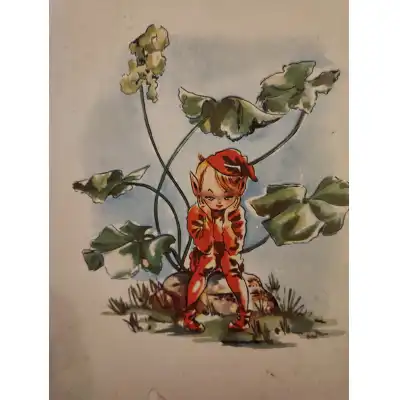 Aquarell-Buch mit Elfen, Kobolden und Feen