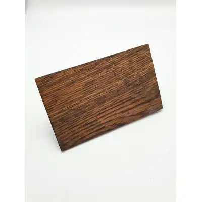 Sprung Brass Fish Note Holder auf Eichenbasis