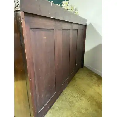 Antikes Mahagoni-Sideboard mit Bücherregal – 19. Jahrhundert