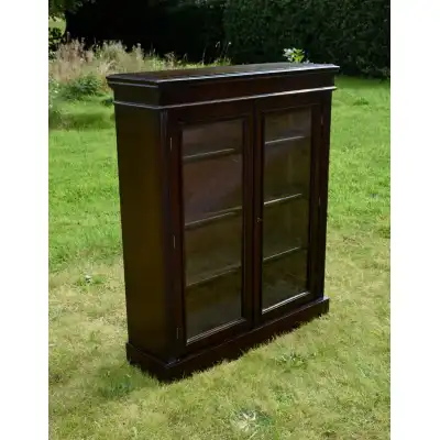 Edwardianisches Eichen-Bücherregal mit verglasten Türen – Zeitlos & Funktional, ca. 1900