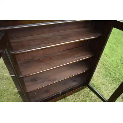 Edwardianisches Eichen-Bücherregal mit verglasten Türen – Zeitlos & Funktional, ca. 1900