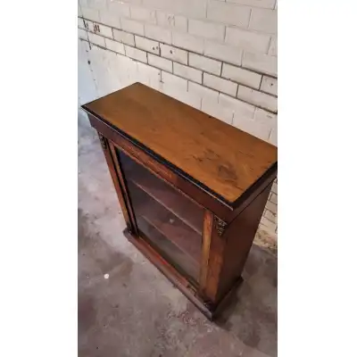 Antiker viktorianischer Walnuss-Pier-Schrank – Elegantes Möbelstück, ca. 1880