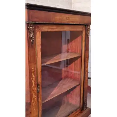 Antiker viktorianischer Walnuss-Pier-Schrank – Elegantes Möbelstück, ca. 1880