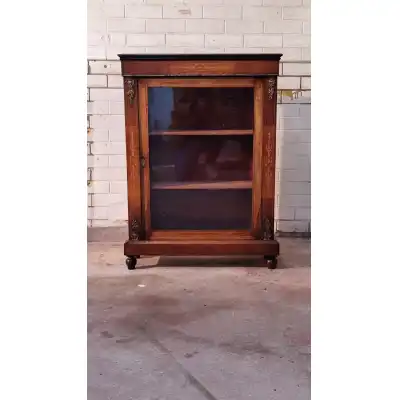Antiker viktorianischer Walnuss-Pier-Schrank – Elegantes Möbelstück, ca. 1880