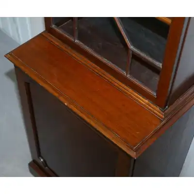 Exquisites Paar viktorianische Mahagoni-Bibliotheksschränke mit Astralverglasung, ca. 1880