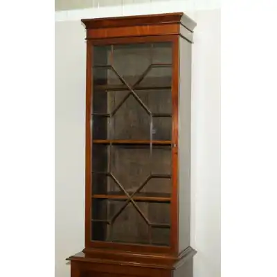 Exquisites Paar viktorianische Mahagoni-Bibliotheksschränke mit Astralverglasung, ca. 1880