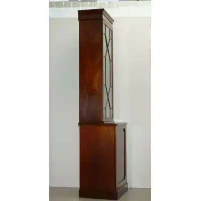 Exquisites Paar viktorianische Mahagoni-Bibliotheksschränke mit Astralverglasung, ca. 1880