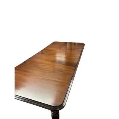 Antiker Viktorianischer Esstisch aus massivem Mahagoniholz