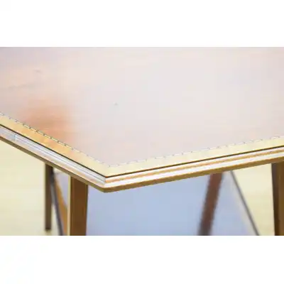 Edwardianischer Beistelltisch aus Mahagoni mit Intarsien