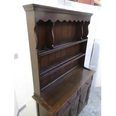 Antiker Sideboard aus Eichen Tellerschrank  Dresser