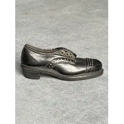 Seltene Miniatur-Lederschnürschuh aus England (ca. 1900-1925) – Handgefertigtes Sammlerstück