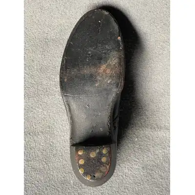 Seltene Miniatur-Lederschnürschuh aus England (ca. 1900-1925) – Handgefertigtes Sammlerstück