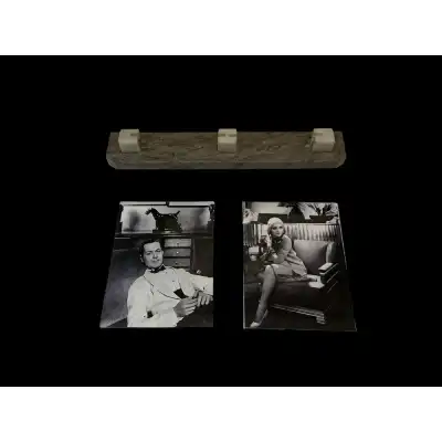 Französischer Art-Déco-Doppel-Bilderrahmen aus Marmor – Eleganz der 1930er Jahre