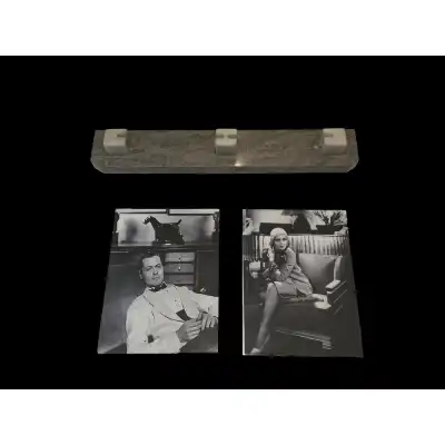 Französischer Art-Déco-Doppel-Bilderrahmen aus Marmor – Eleganz der 1930er Jahre