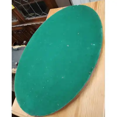 Ovales Mahagoni-Tablett mit Intarsien