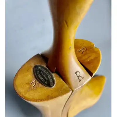 Antike Edwardianische Damenstiefel aus schwarzem Leder – Kanadische Maßanfertigung