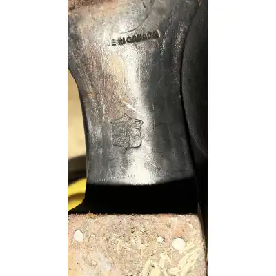 Antike Edwardianische Damenstiefel aus schwarzem Leder – Kanadische Maßanfertigung