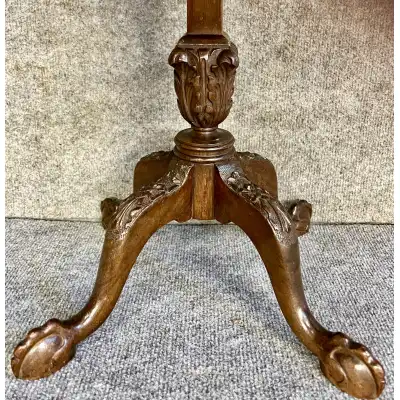 Edwardianischer Mahagoni-Lampentisch / Beistelltisch 