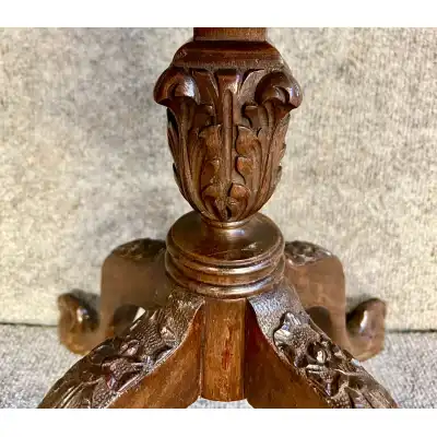 Edwardianischer Mahagoni-Lampentisch / Beistelltisch 