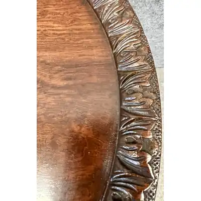 Edwardianischer Mahagoni-Lampentisch / Beistelltisch 