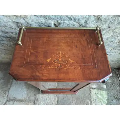 Antiker Musikkabinettschrank aus Walnuss