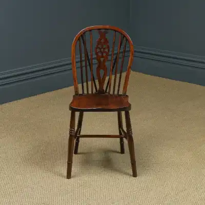 Set aus 10 viktorianischen Windsor-Stühlen 