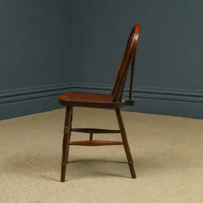 Set aus 10 viktorianischen Windsor-Stühlen 