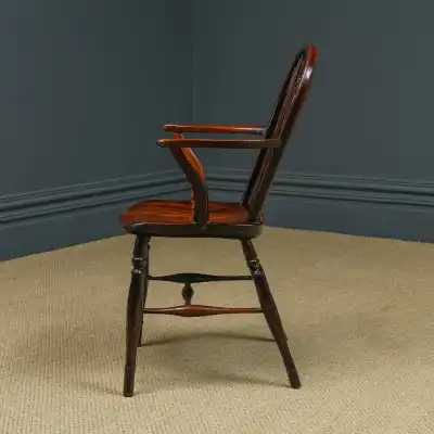 Set aus 10 viktorianischen Windsor-Stühlen 