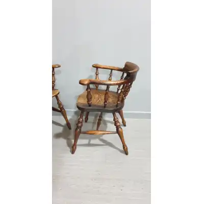 Antike Set von 10 Englischen Esszimmerstühlen