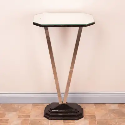 Art-Déco Beistelltisch mit Spiegelplatte