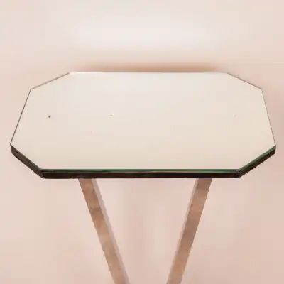 Art-Déco Beistelltisch mit Spiegelplatte