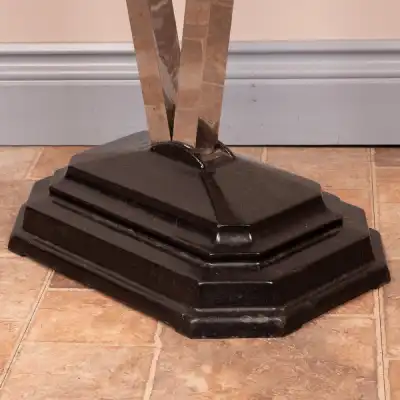 Art-Déco Beistelltisch mit Spiegelplatte